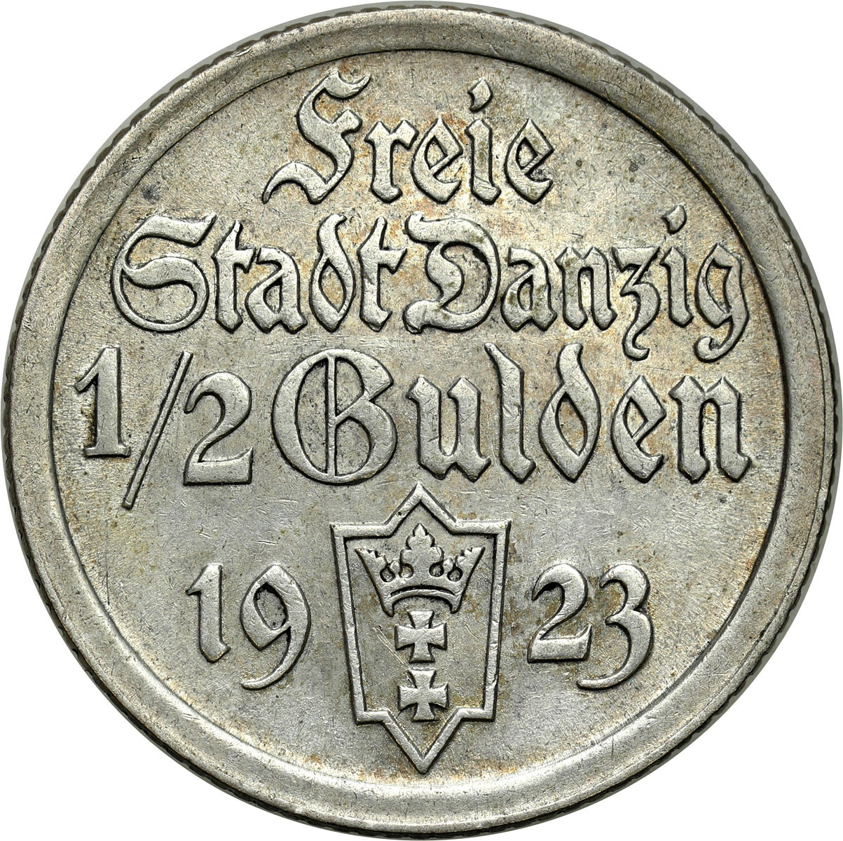 Wolne Miasto Gdańsk/Danzig. 1/2 Guldena 1923, Utrecht